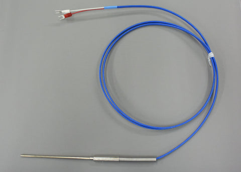 Thermocouple (Type K) "Sheathed Type" (glass coated) Maximum temperature of the sheath: 250°C (sleeve 80°C), Tolerance: Class 2 (±2.5°C or ±0.75%)