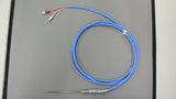 Thermocouple (Type K) "Sheathed Type" (silicone coated) Normal temperature limit: 180°C (sleeve 80°C), Tolerance: Class 2 (±2.5°C or ±0.75%)